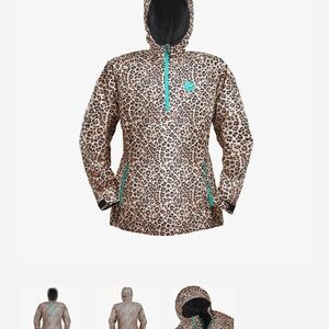 Leopard Print Hooded Jacket